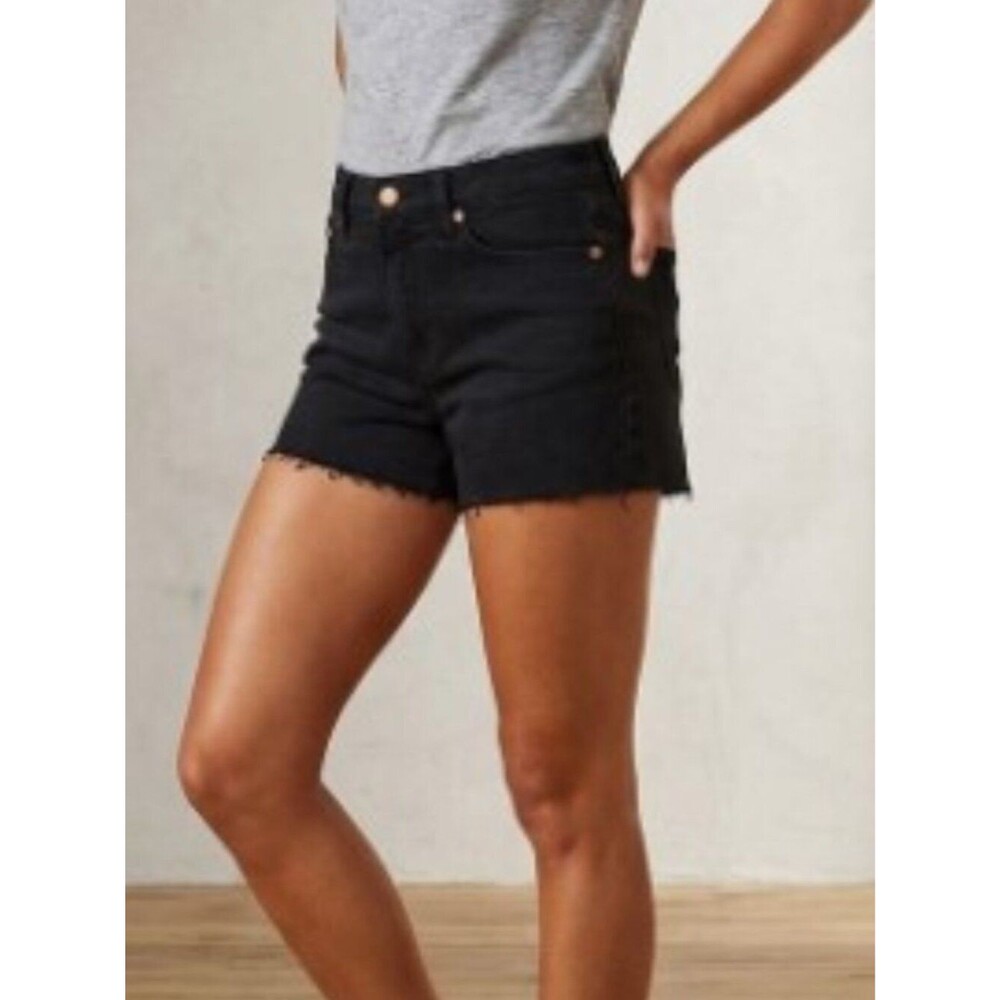 Pink Victoria’s Secret Black High-Waisted Cut Off Denim Shorts  26